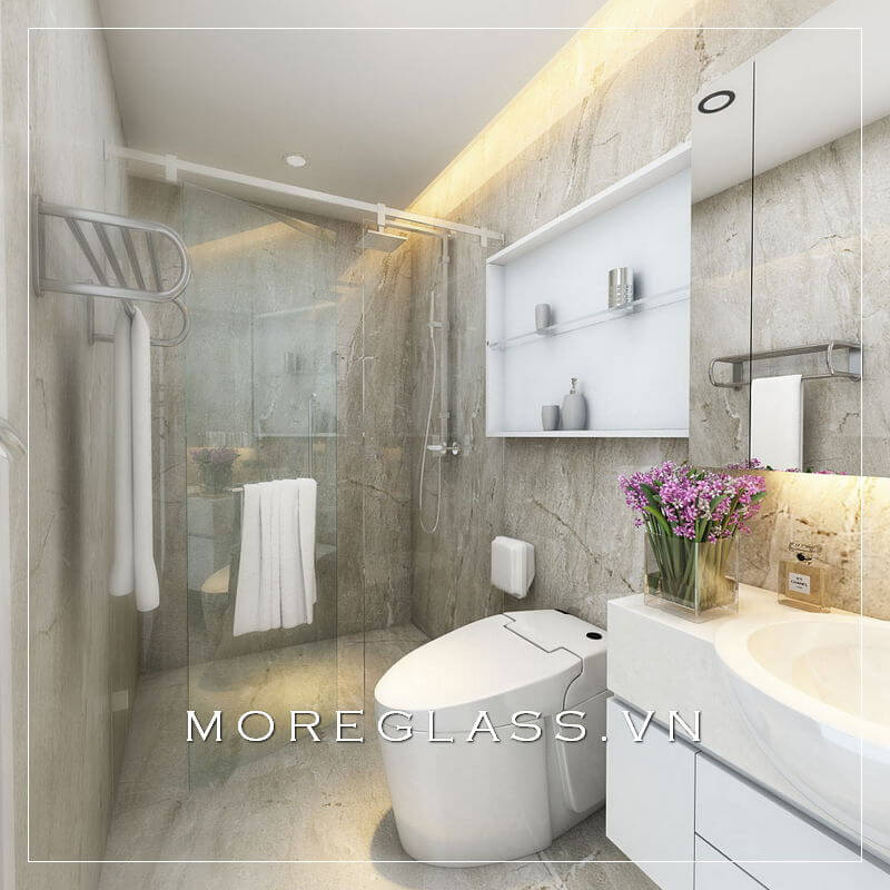 Thiết kế nội thất phòng tắm chung cư